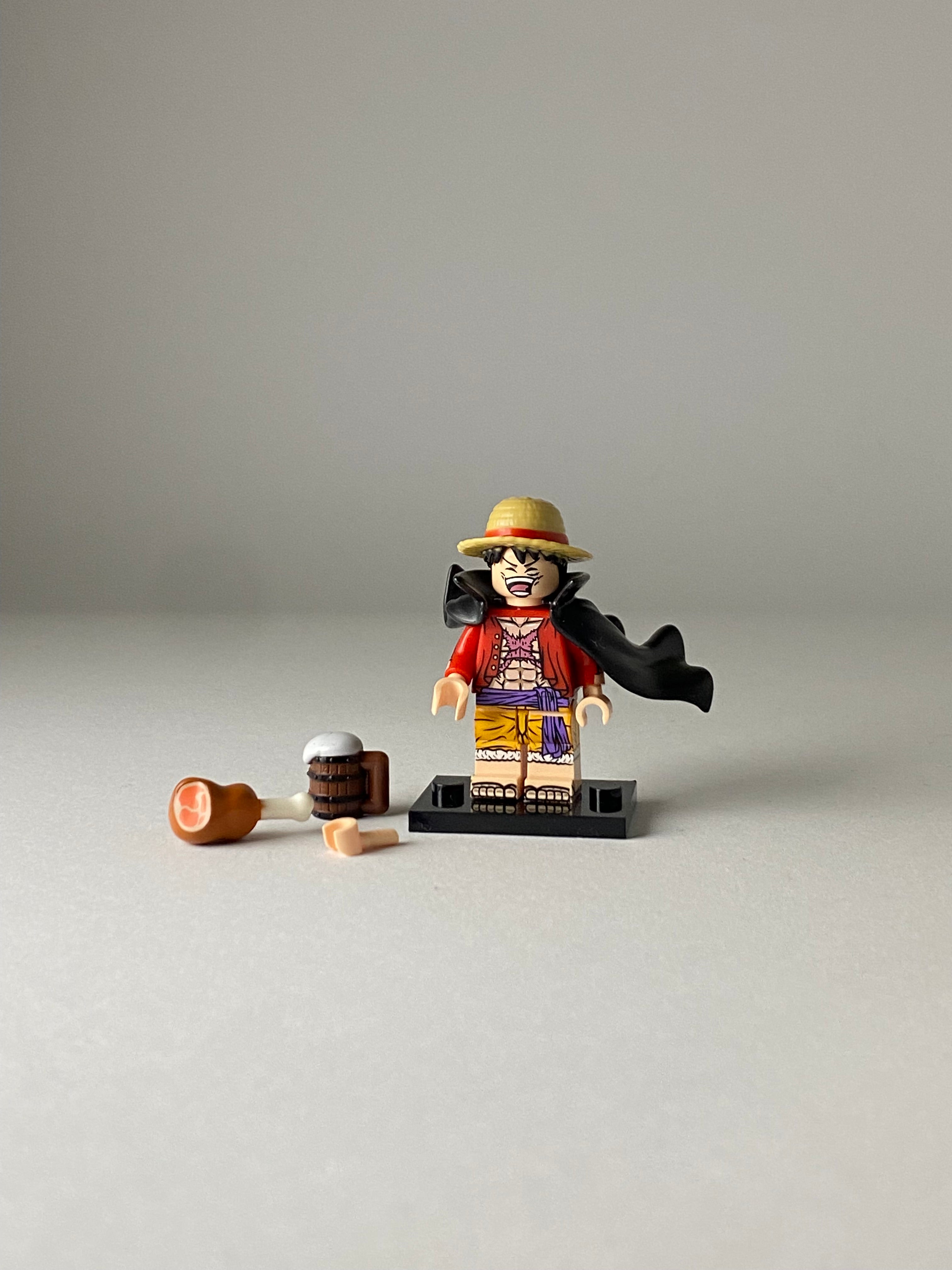 Monkey D. Luffy beer and meat