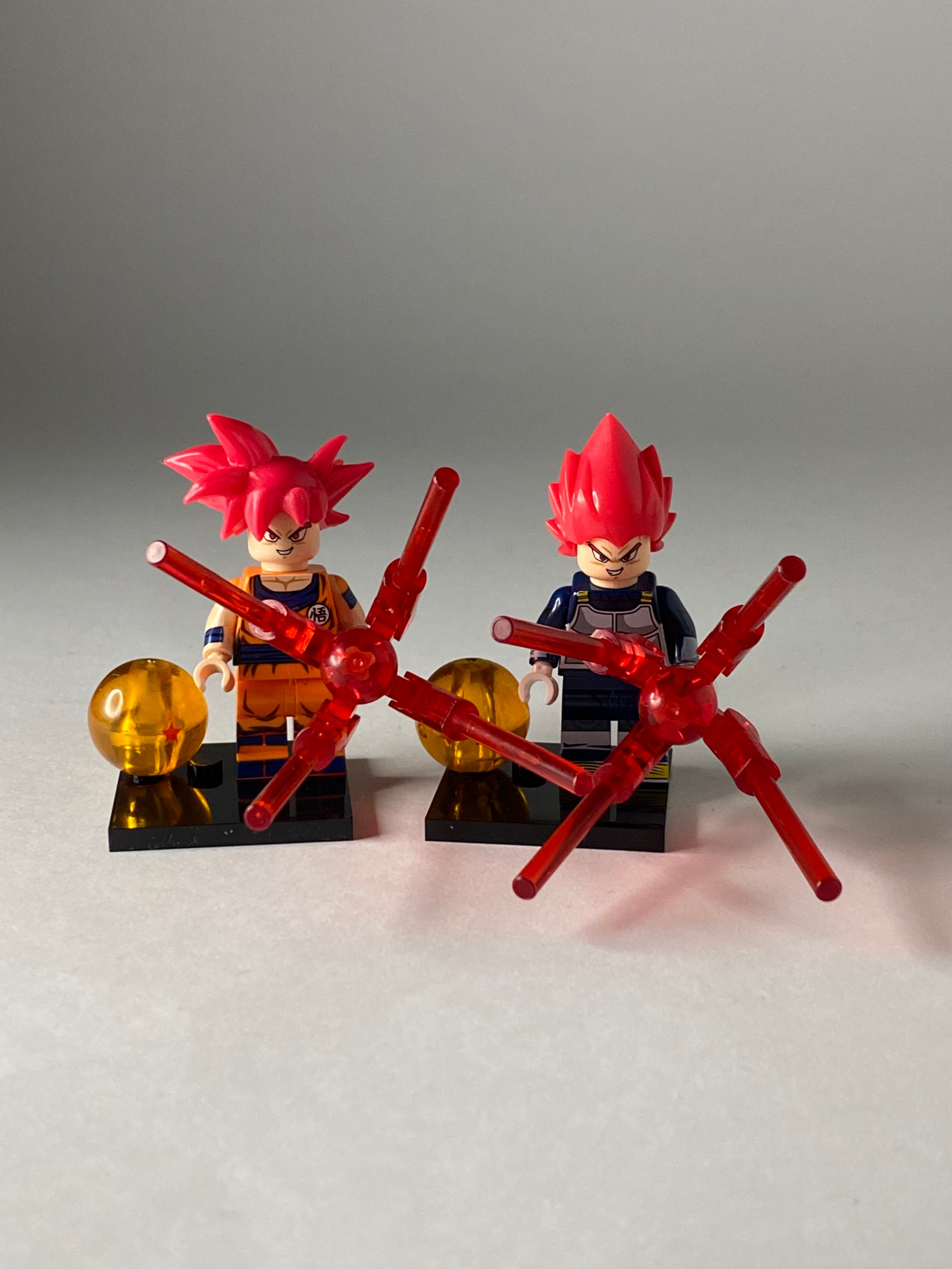 Goku and Vegeta ssj red 2