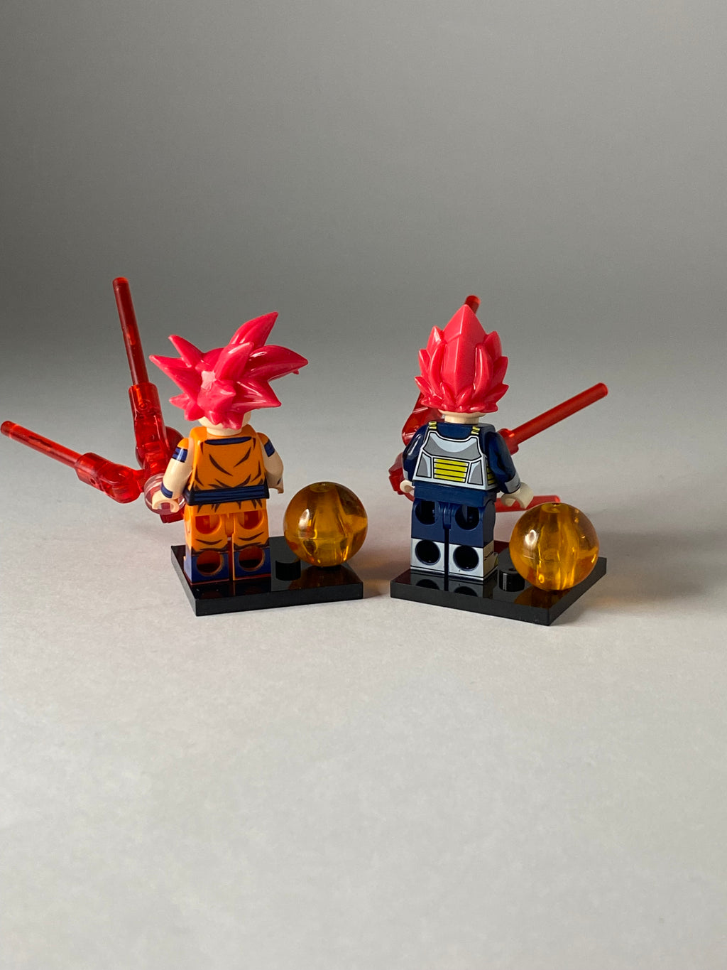 Goku and Vegeta ssj red 2