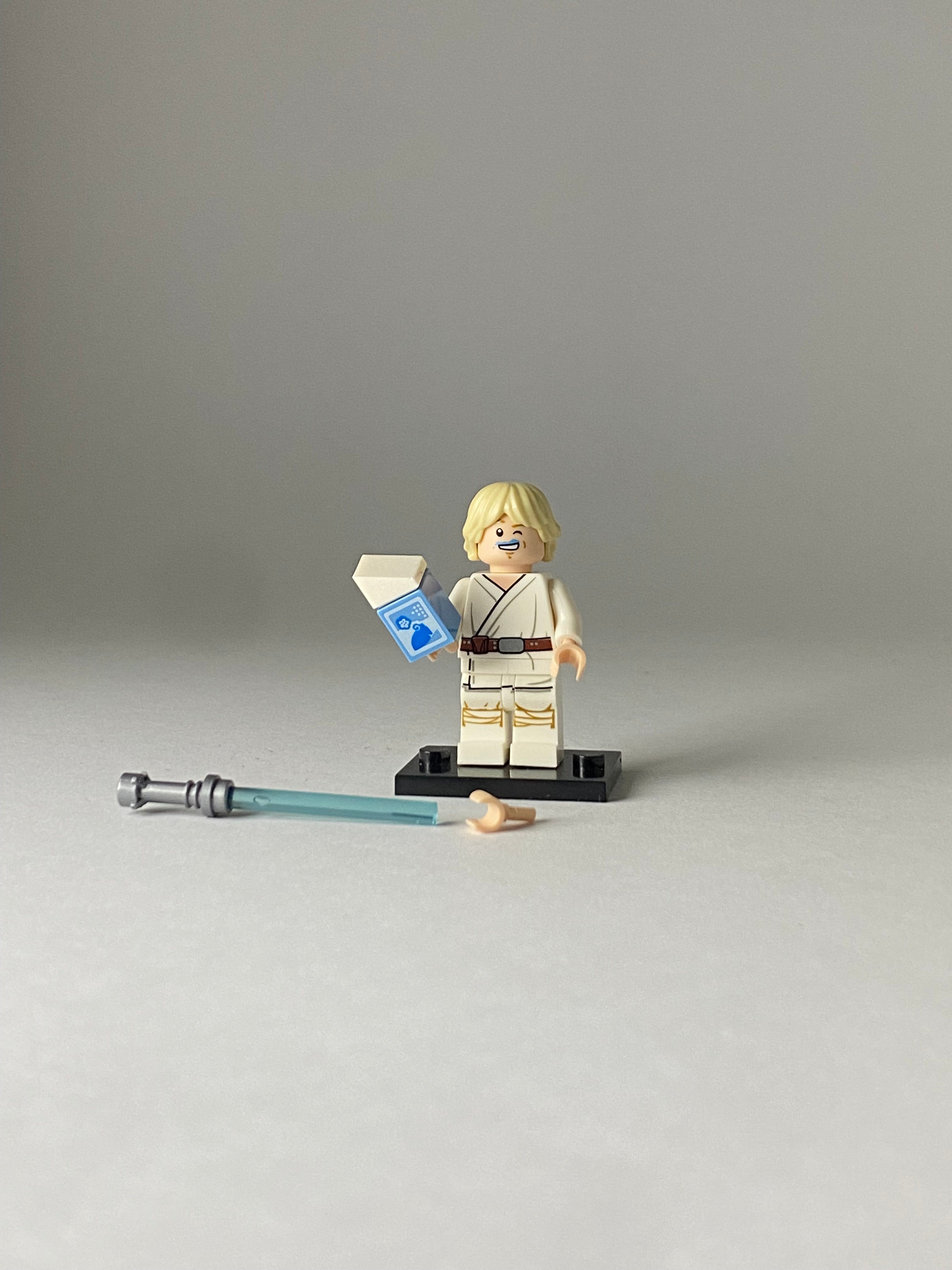 Luke Skywalker with milk