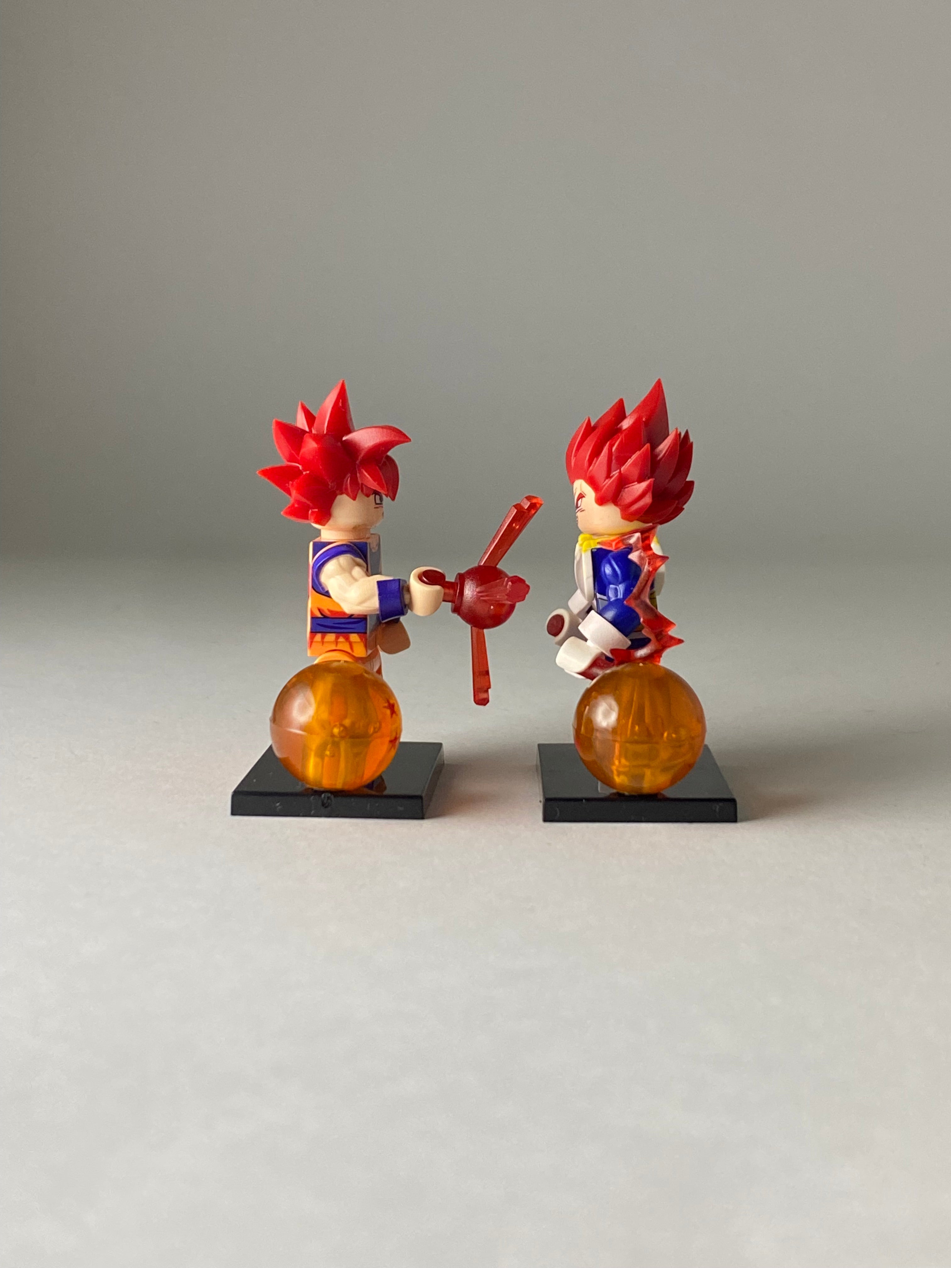 Goku and Vegeta ssj red