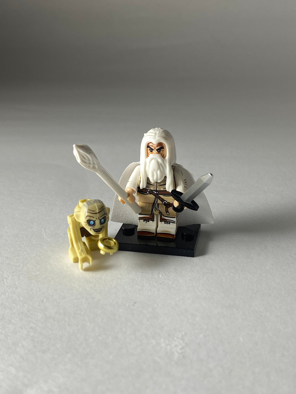 Gandalf the white and Gollum