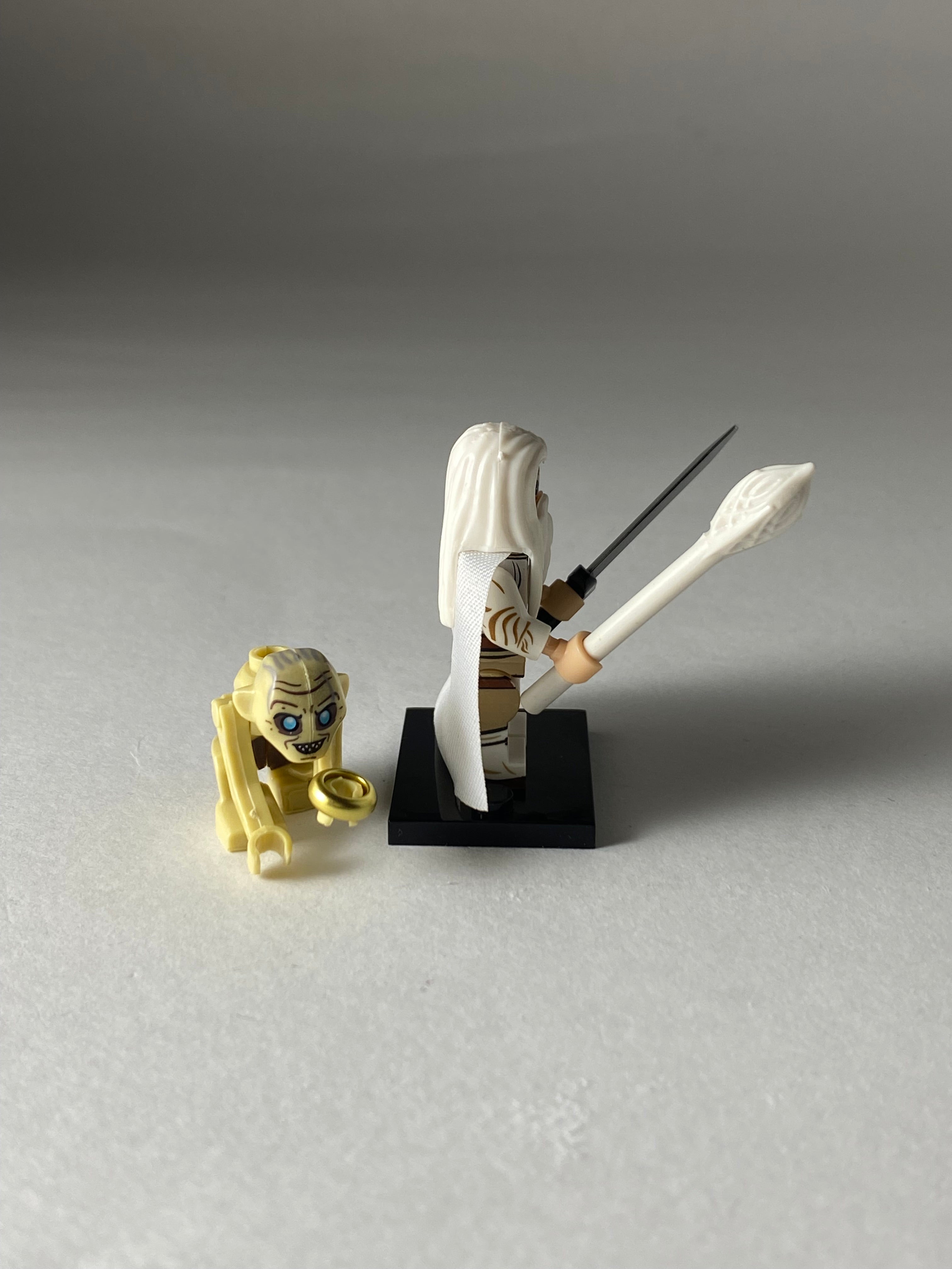 Gandalf the white and Gollum