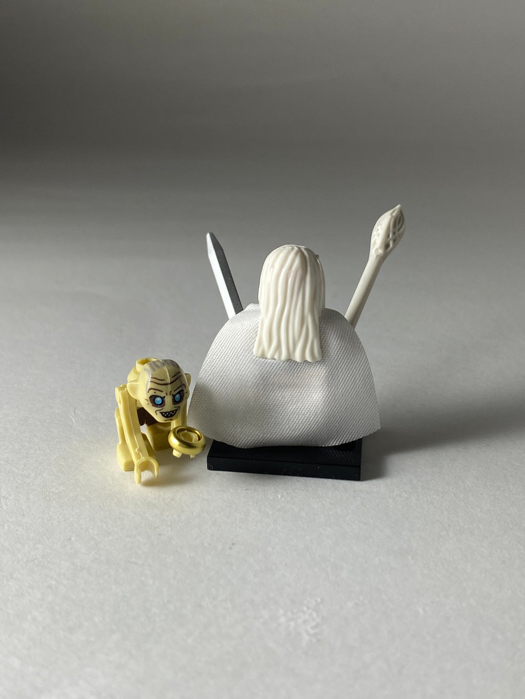 Gandalf the white and Gollum