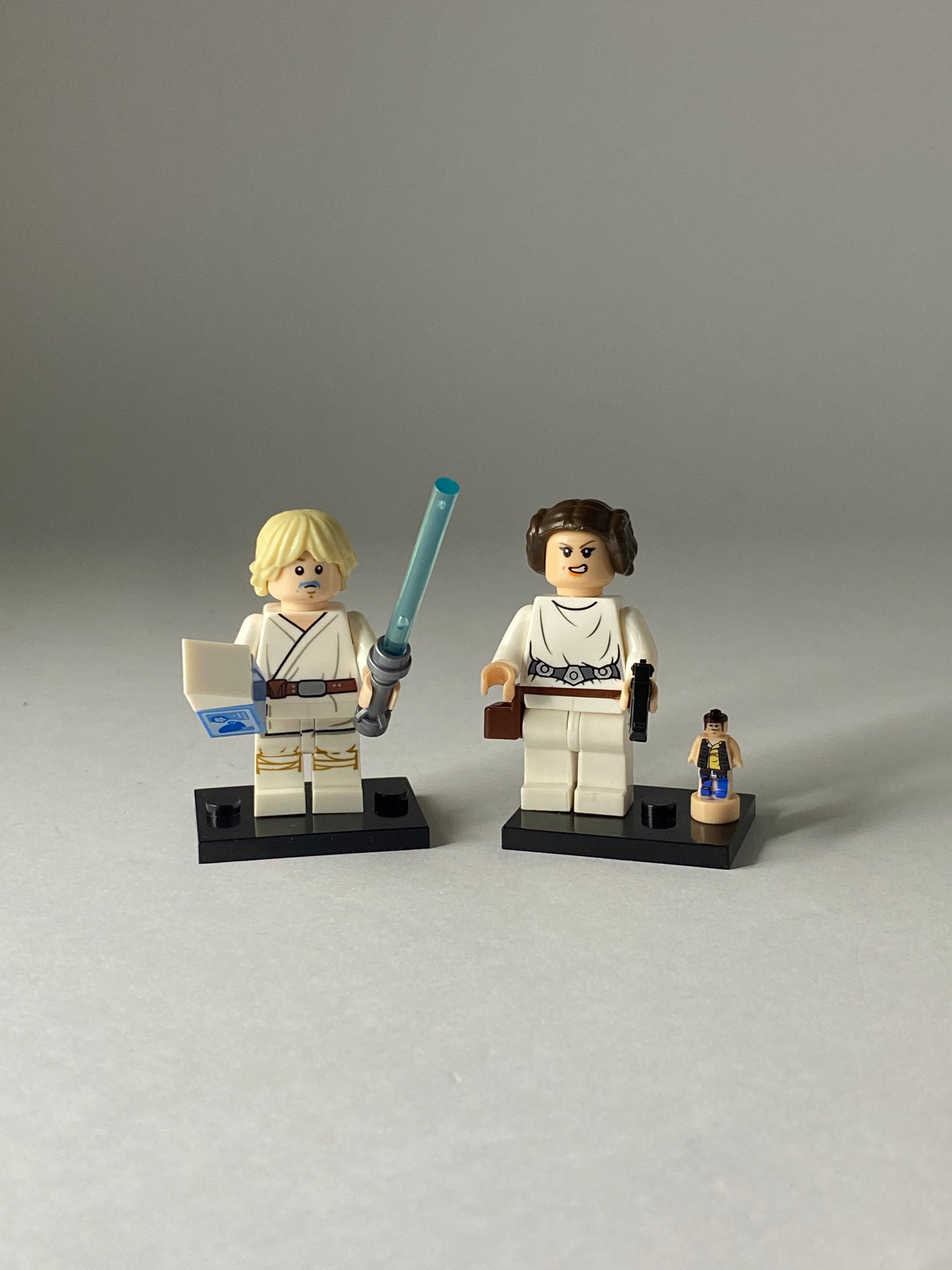 Luke Skywalker and Leia Organa