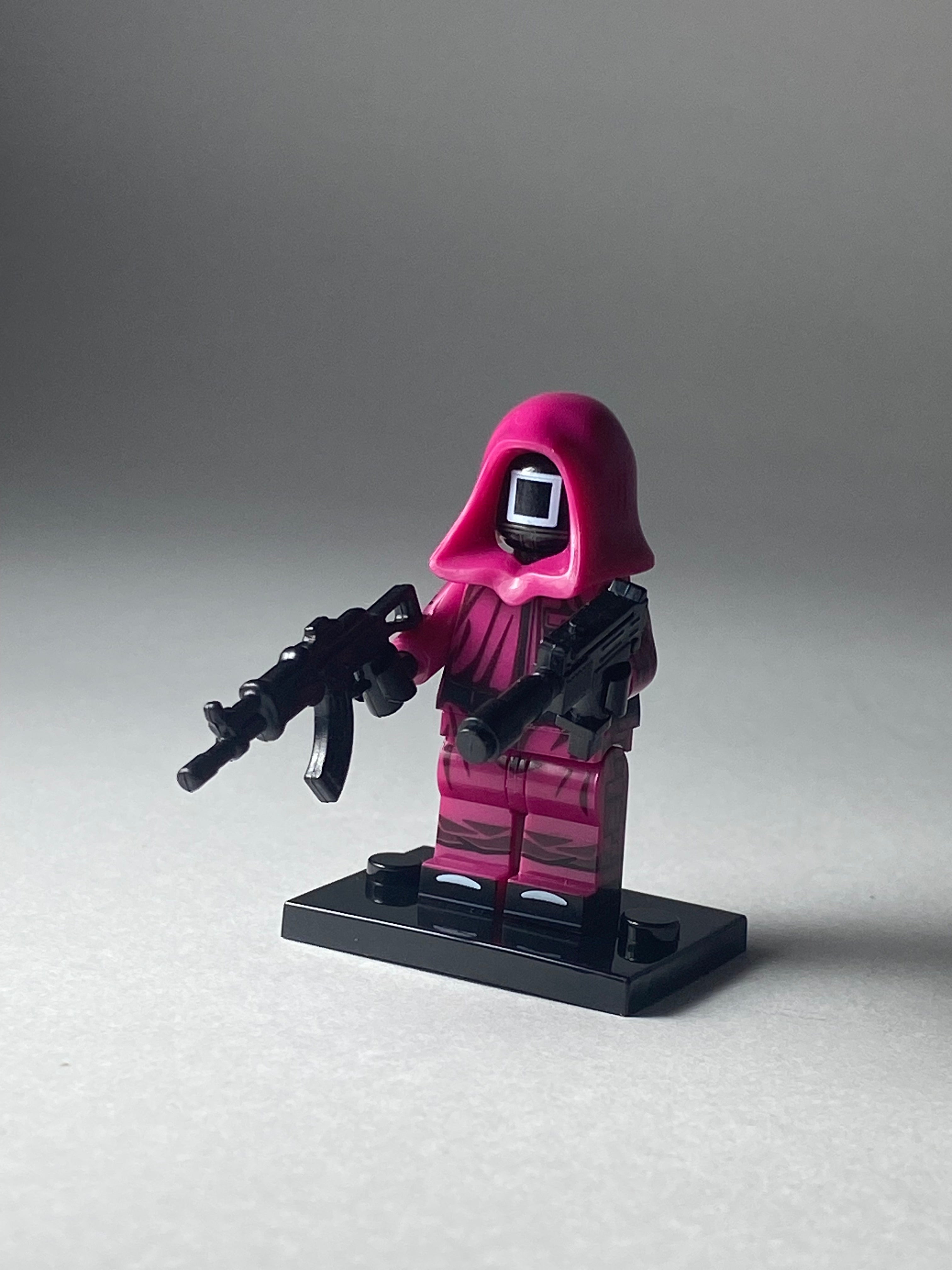 Rectangle Pink Guard Squid Game